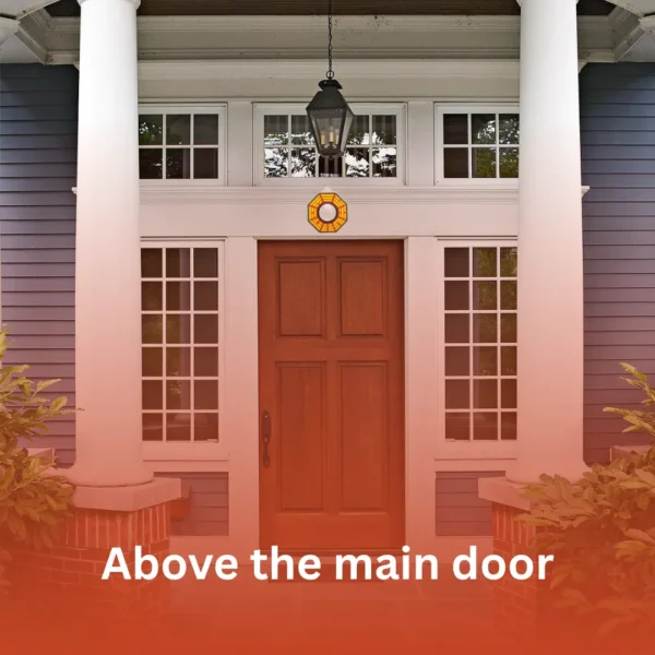 Original Bagua Mirror - Above the main door